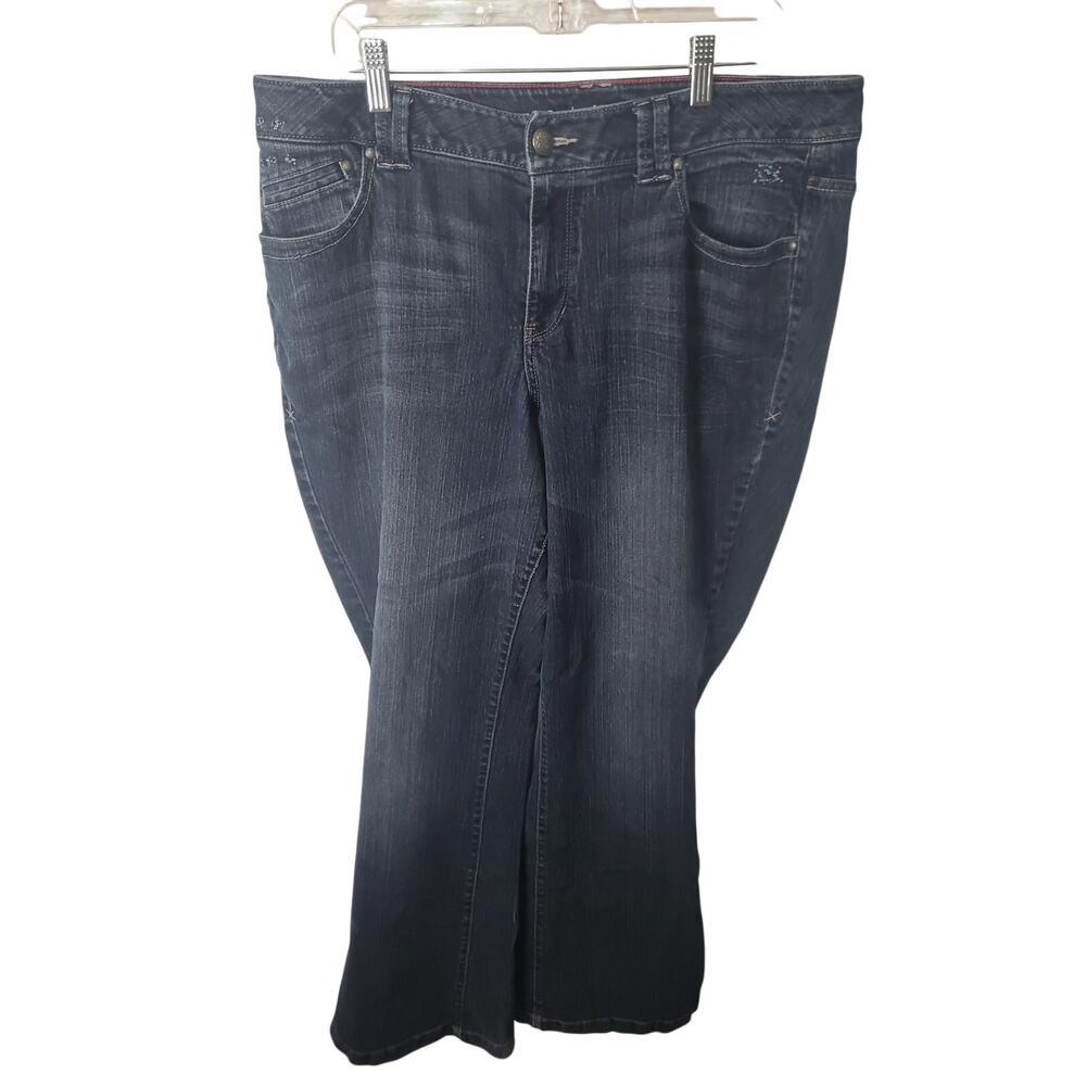 Lane Bryant Flare Medium Wash Jeans, Size 18
